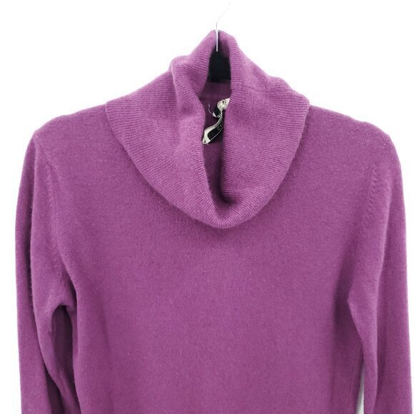 VTG 90s Fenn Wright Manson 100% Cashmere Turtleneck Sweater 40/M Purple - Picture 4 of 16